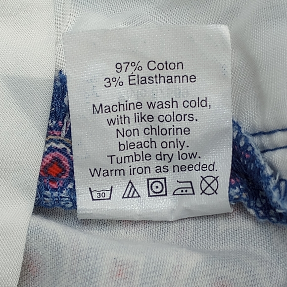 J. Crew Factory Blue Medallion Shorts, size 4 - Picture 7 of 11